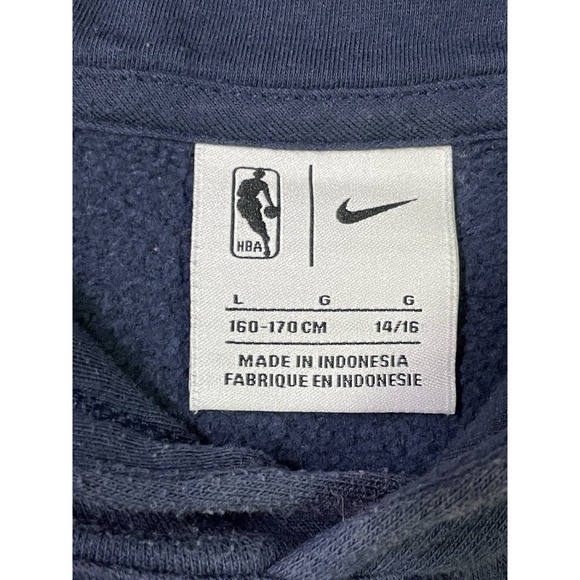 Nike Houston Rockets Dri-Fit Hoodie Boys LG 14/16 BLUE FLEECE - Picture 5 of 11